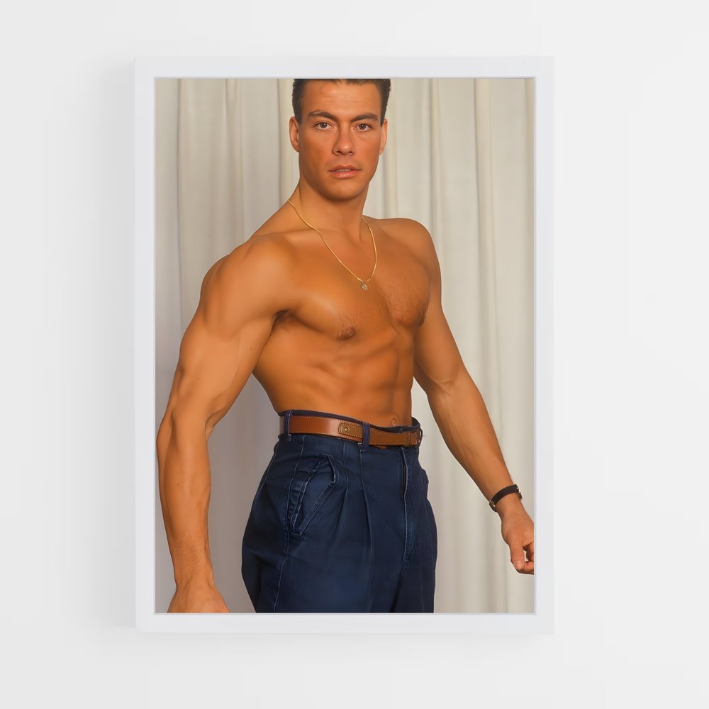 Poster Jean-Claude en Or – affiche Karaté (vue 3)